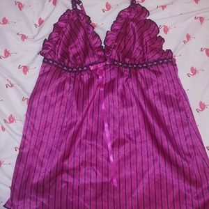 Pink and black vintage nighty